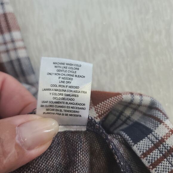 Kingston Grey Schoolgirl bodycon brown plaid dress Size Large Academia Preppy - Picture 7 of 9